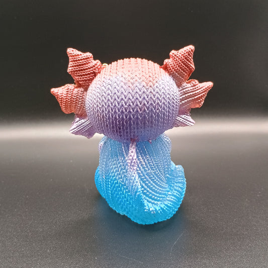 Woven Fins: Fanciful - Textured Axolotl Figurine