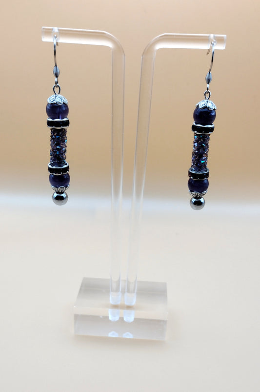 Amethyst Rod Earrings