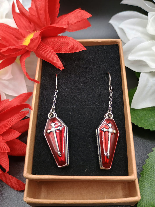 Coffin Earrings