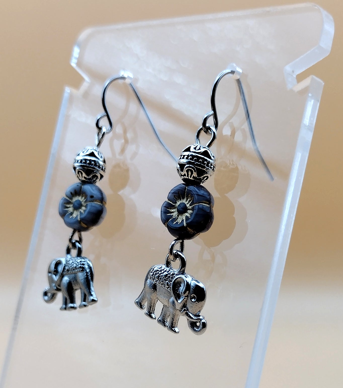 Elephant Flower Earrings