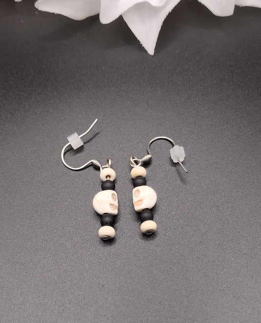 Skull & Blossom Earrings