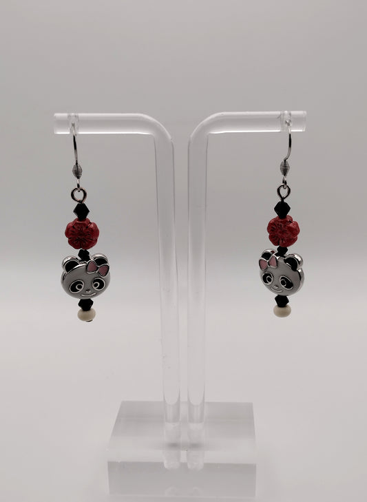 Happy Panda Earrings