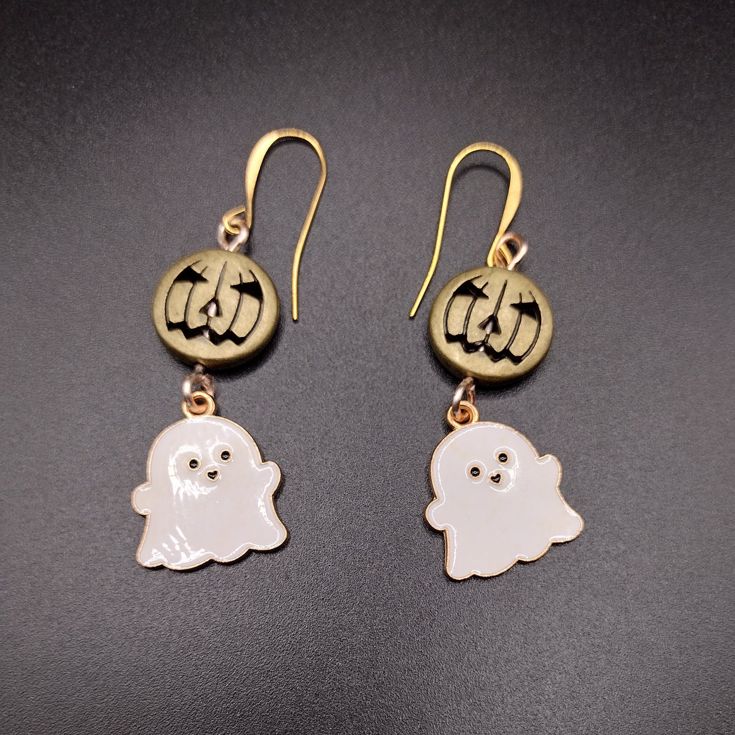 Ghostly Pumpkin Earrings