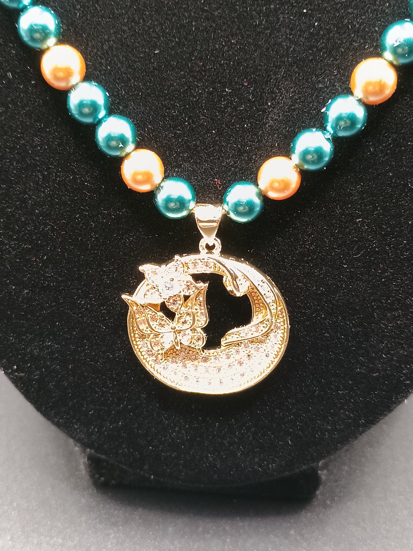 Moonflower & Butterfly Toggle Necklace