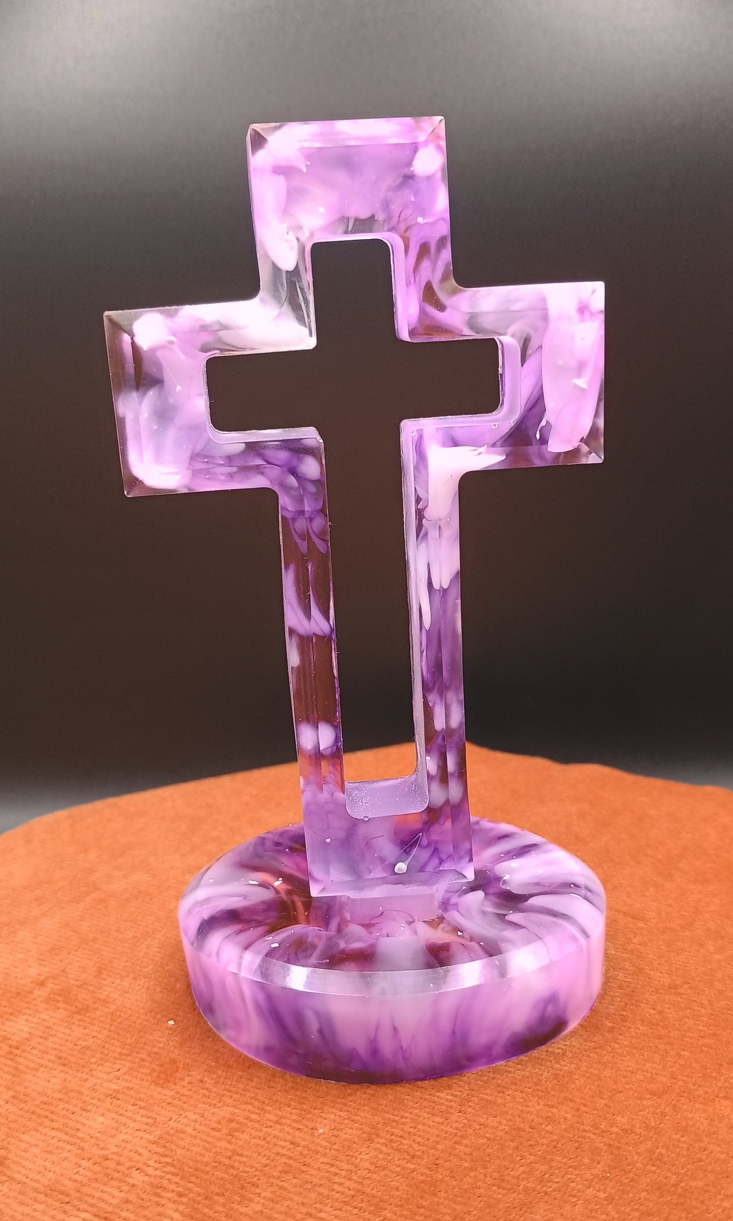 Poured in Light Jeweled Crosses