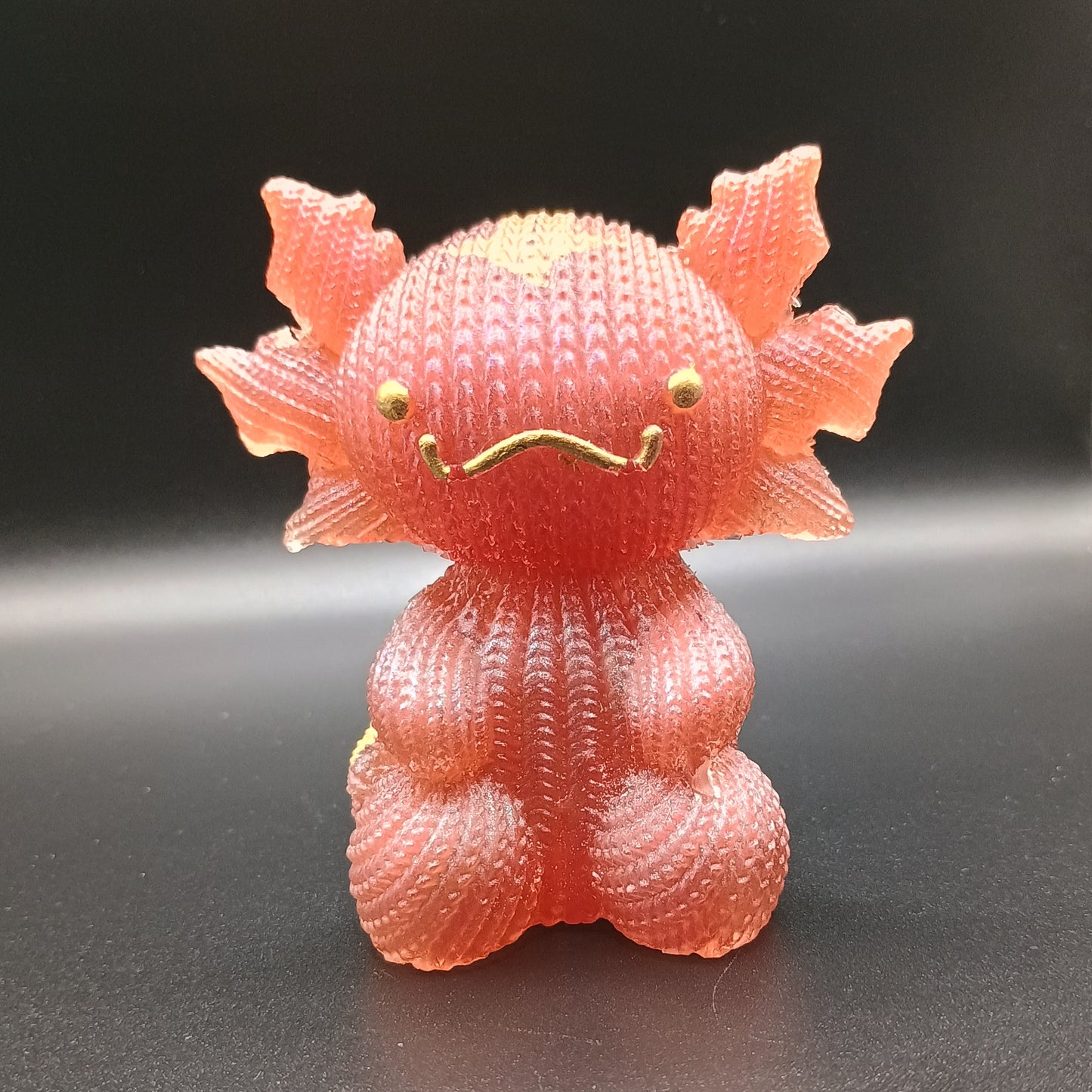 Woven Fins: Fanciful - Textured Axolotl Figurine