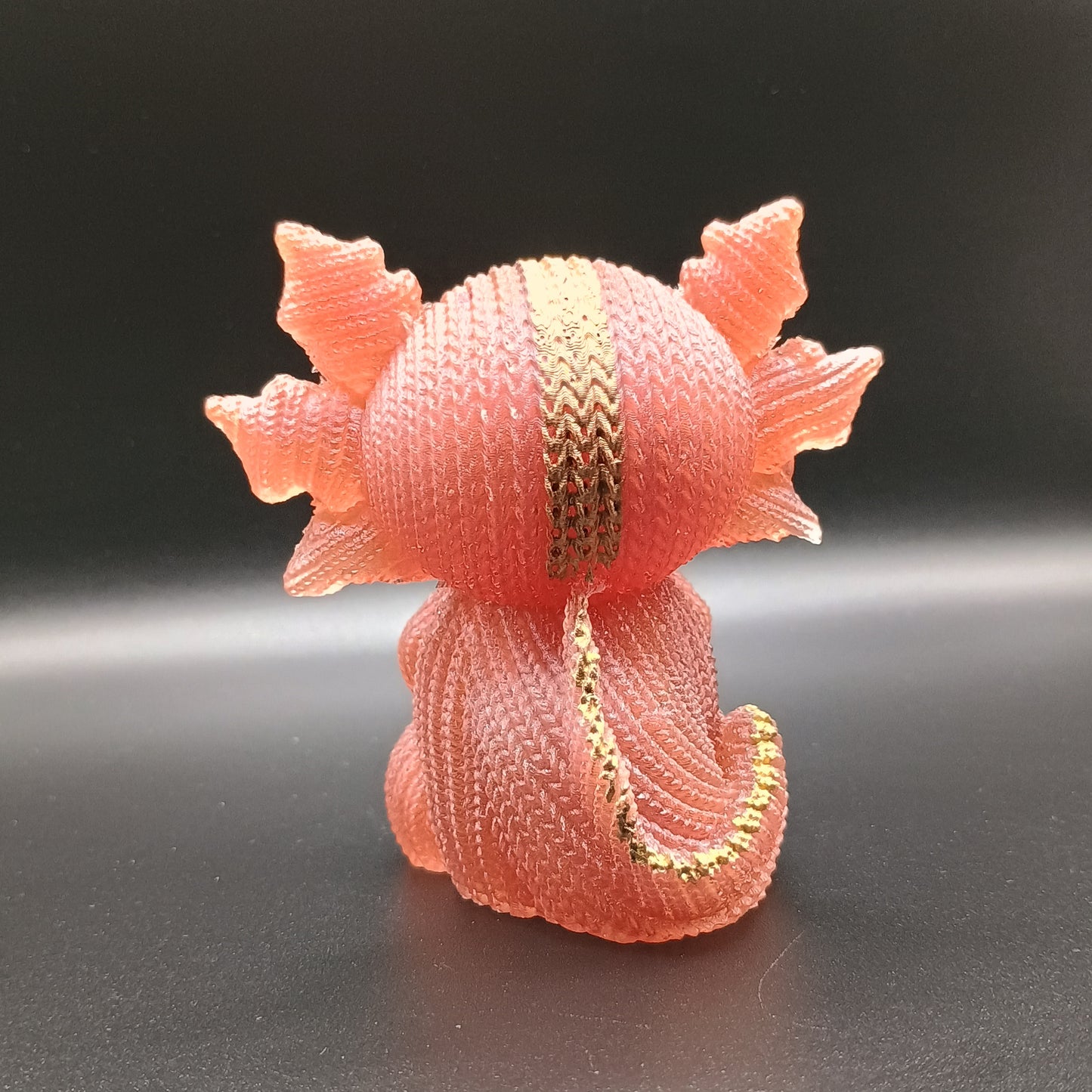Woven Fins: Fanciful - Textured Axolotl Figurine