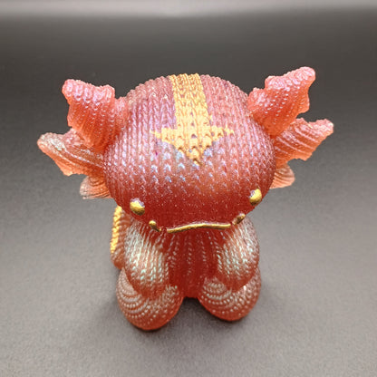 Woven Fins: Fanciful - Textured Axolotl Figurine