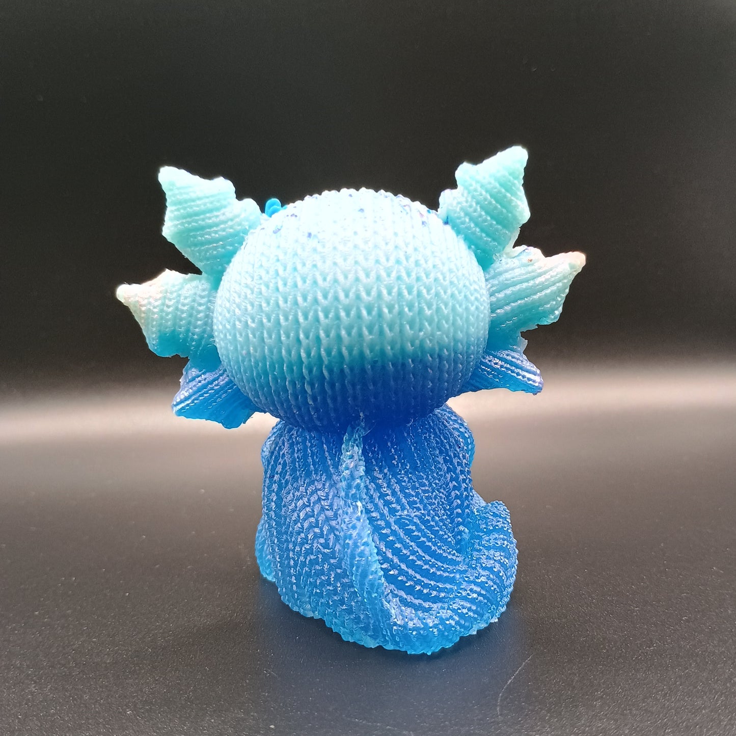Woven Fins: Fanciful - Textured Axolotl Figurine