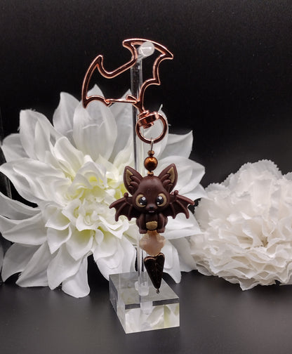 Chibi Bat Bag Charm with Bat Keyring