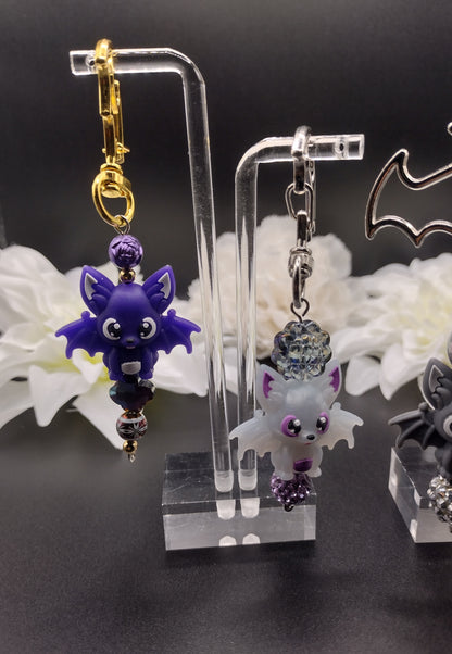 Chibi Bat Bag Charm with Bat Keyring