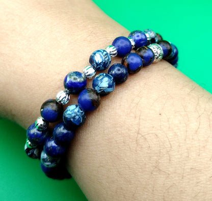Tidebound - Lapis Bracelets
