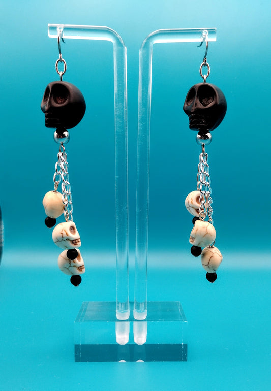 Dangling Skull Earrings