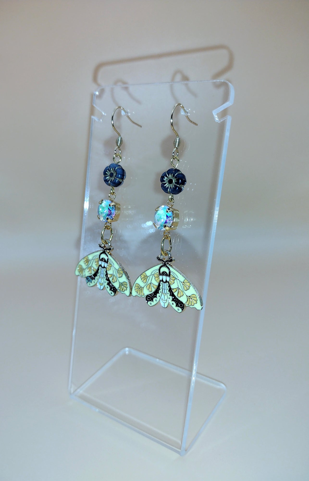 Moth Lit Blossoms Earrings