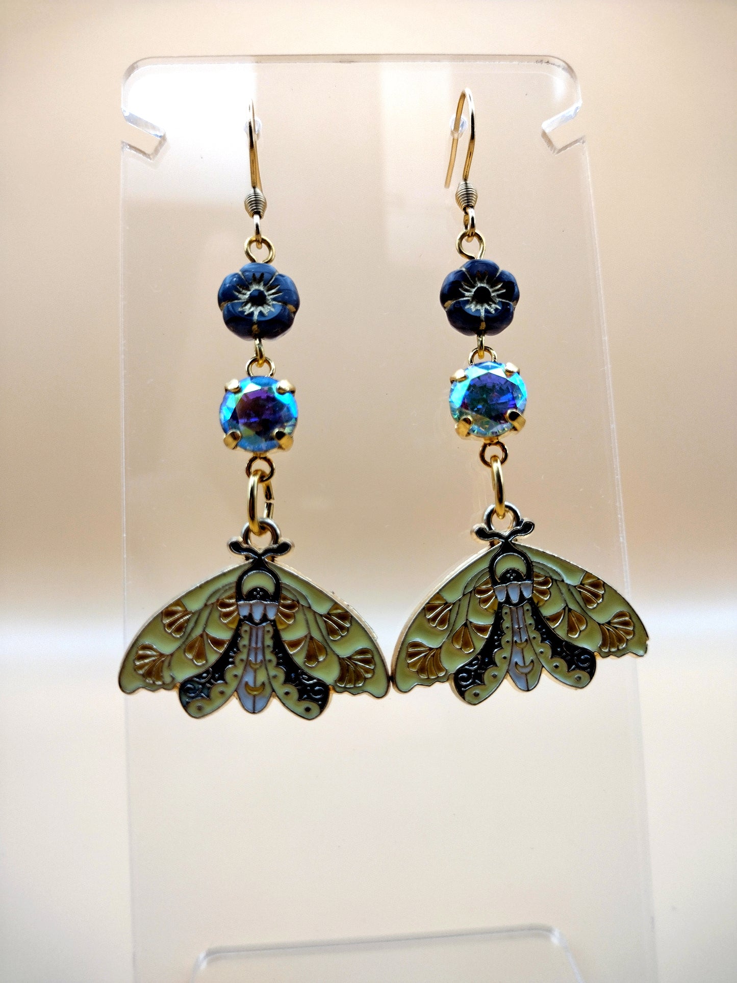 Moth Lit Blossoms Earrings