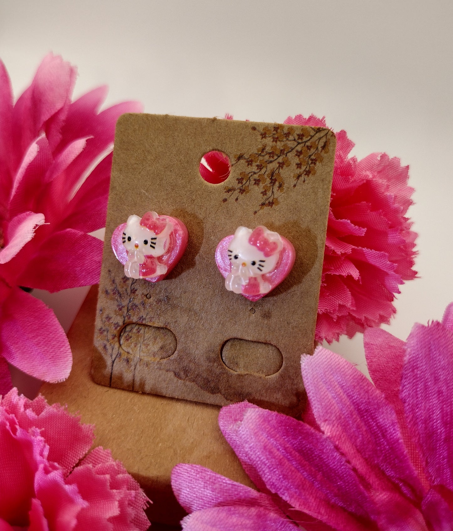 Kawaii Cat Girl & Bunny Earrings