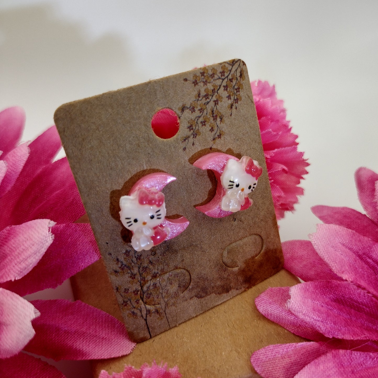 Kawaii Cat Girl & Bunny Earrings