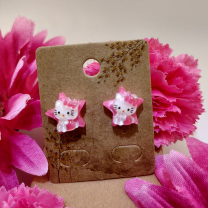 Kawaii Cat Girl & Bunny Earrings