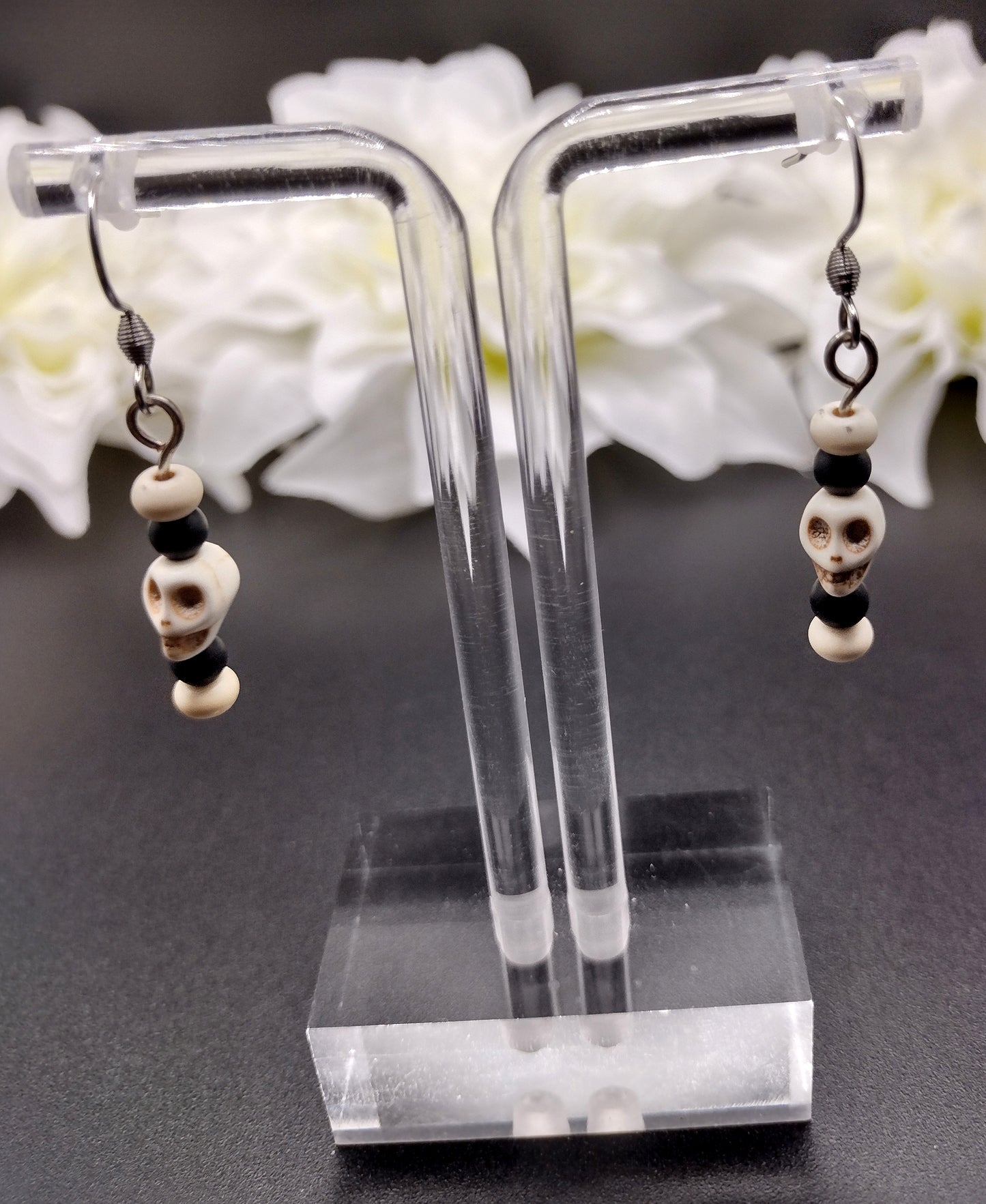 Skull & Blossom Earrings