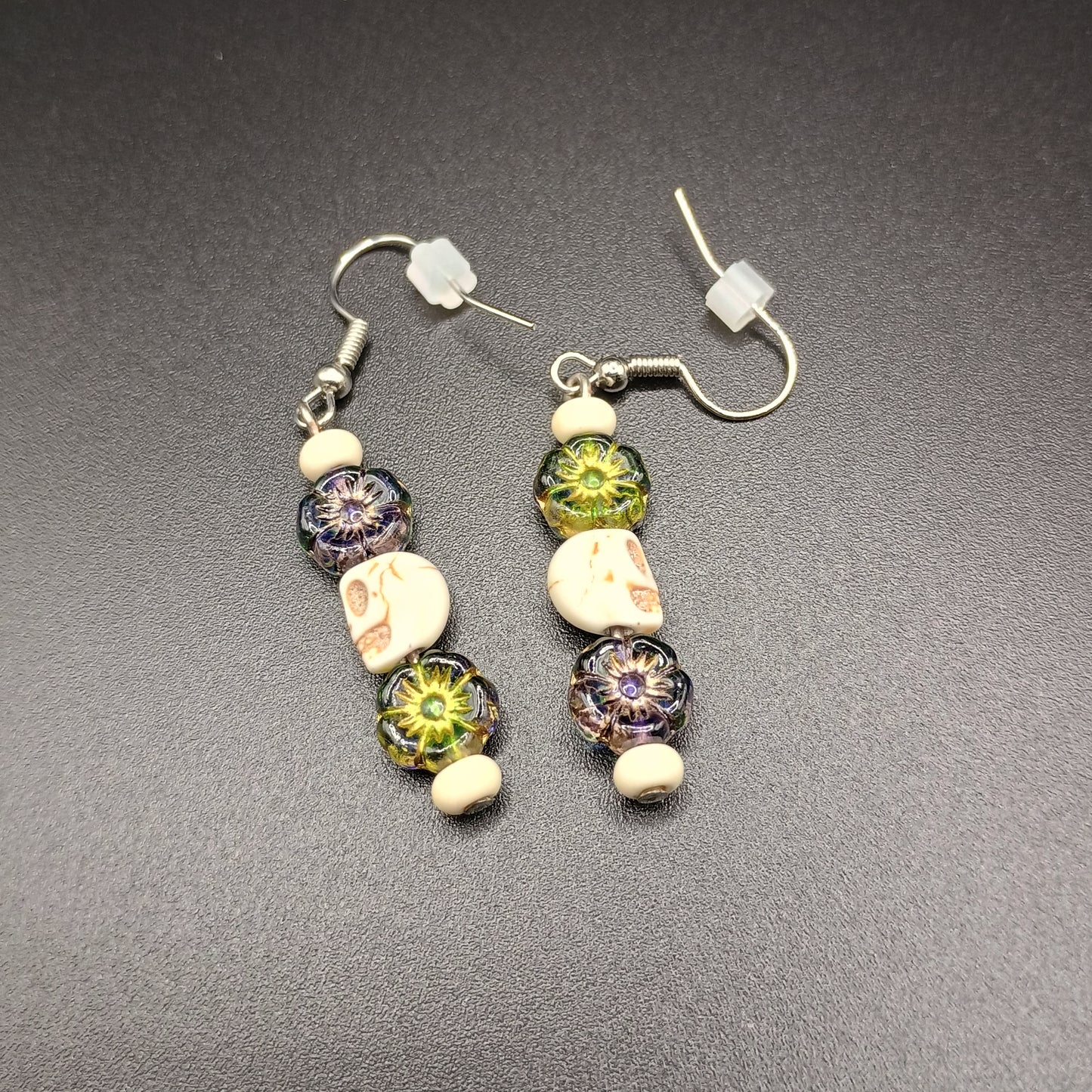 Skull & Blossom Earrings