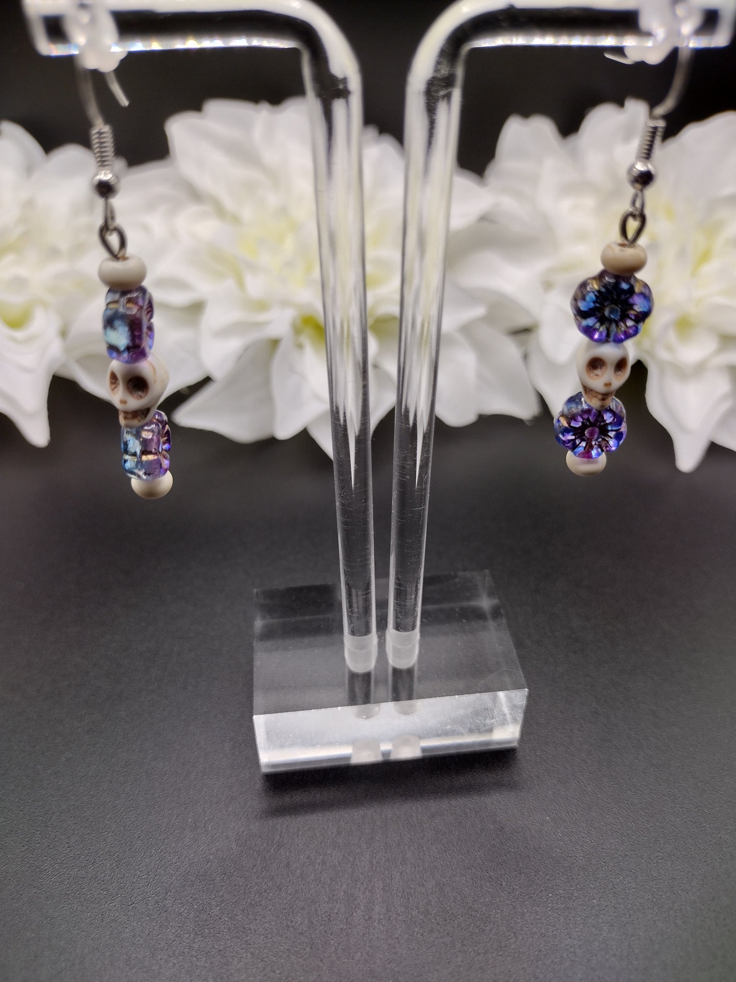 Skull & Blossom Earrings