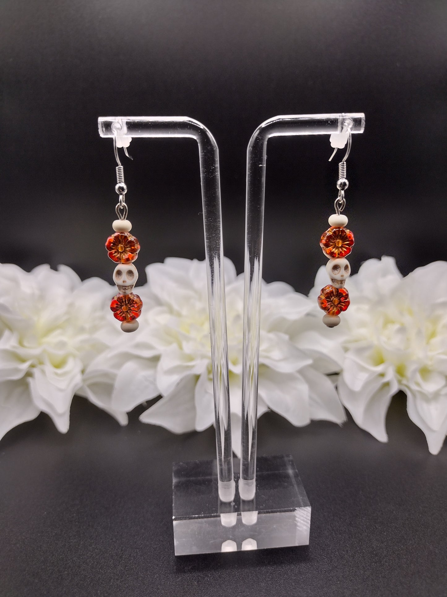 Skull & Blossom Earrings