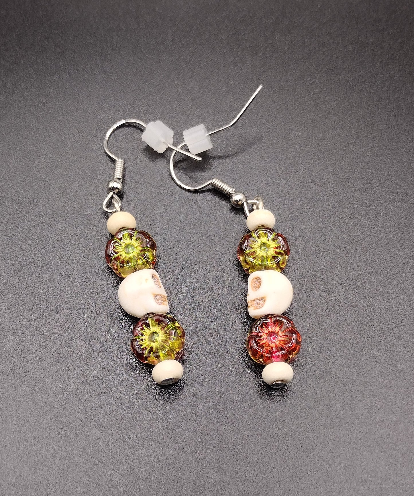 Skull & Blossom Earrings