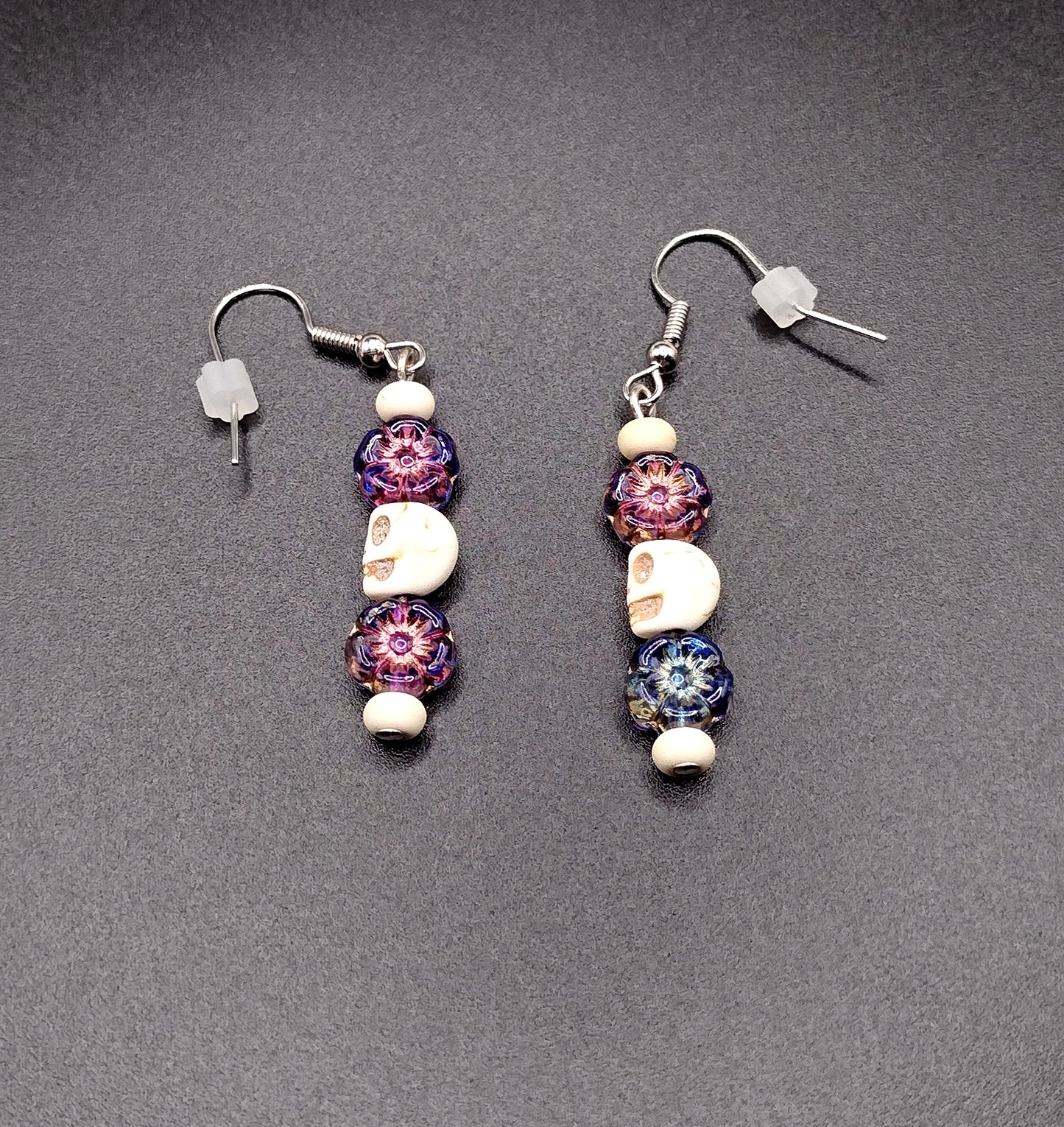 Skull & Blossom Earrings