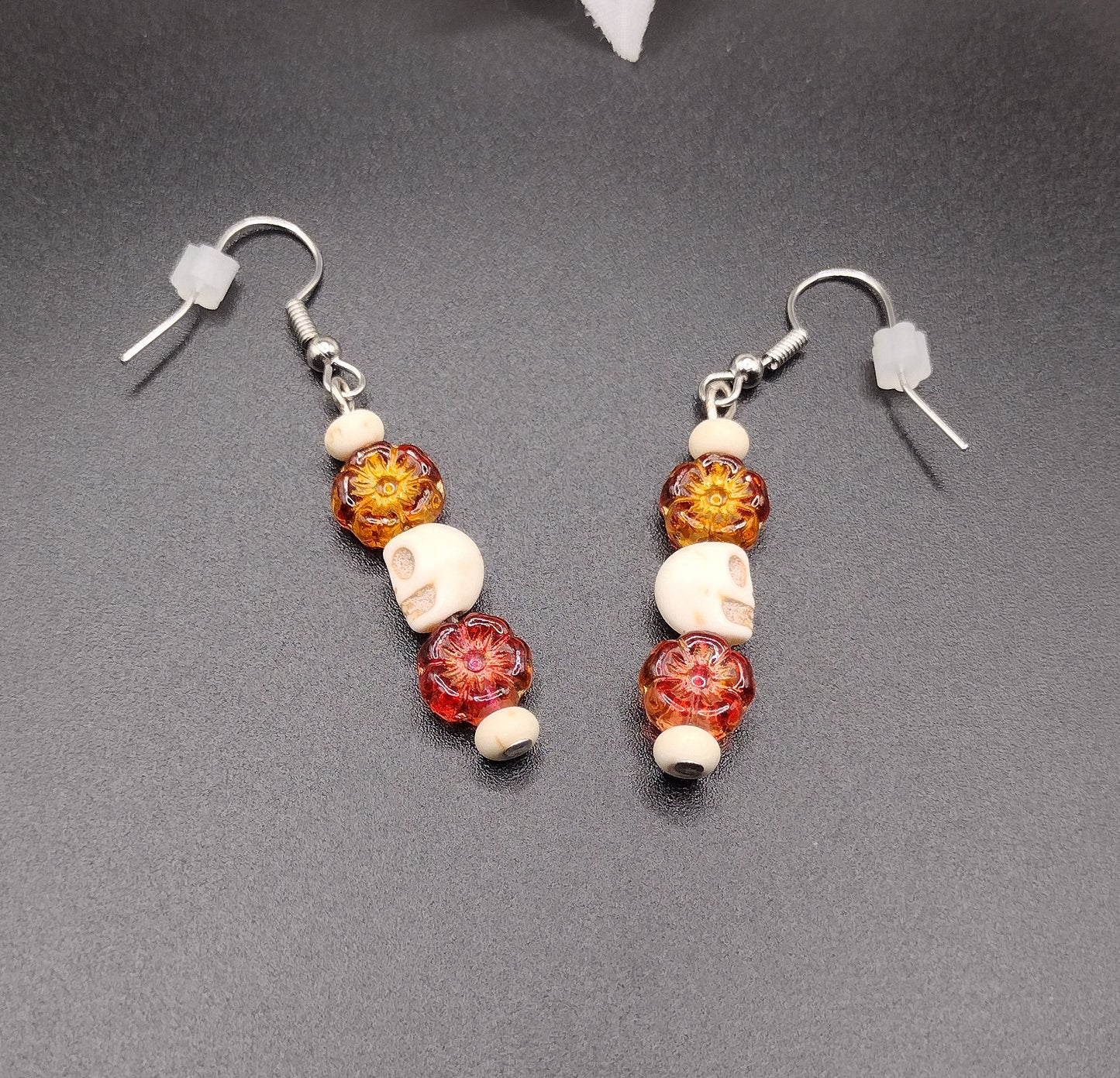 Skull & Blossom Earrings