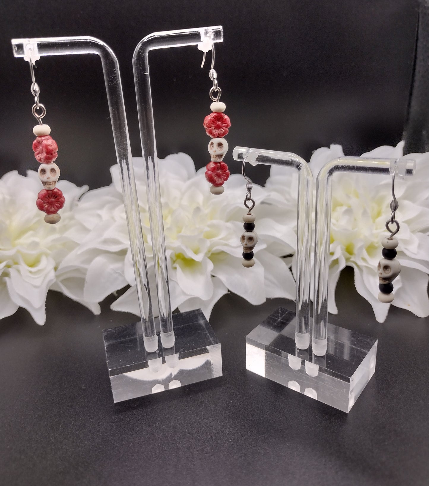 Skull & Blossom Earrings