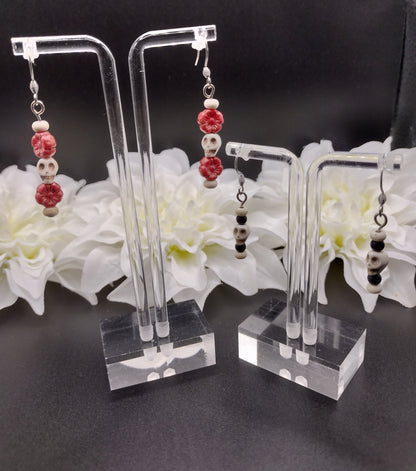 Skull & Blossom Earrings