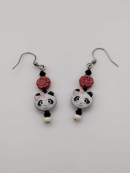 Happy Panda Earrings