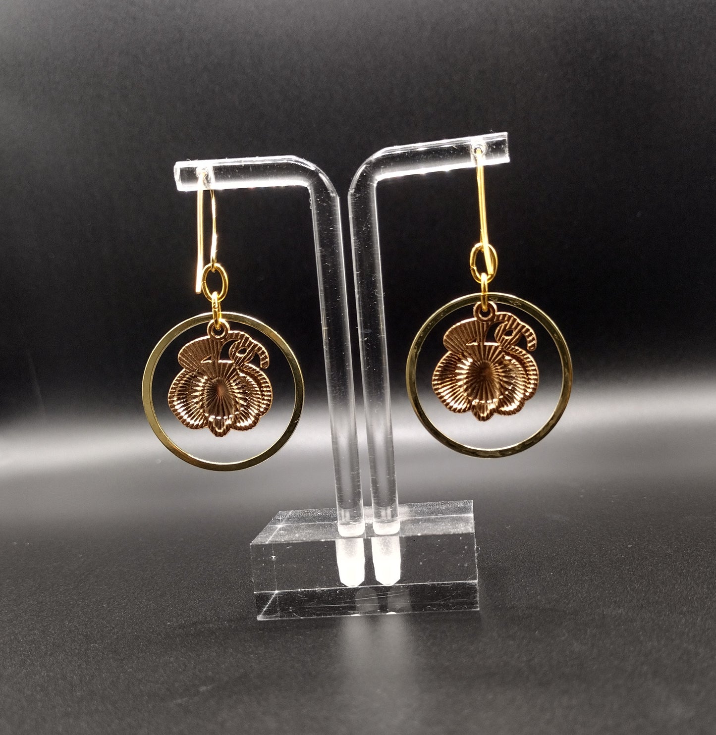 Pumpkin Hoop Earrings