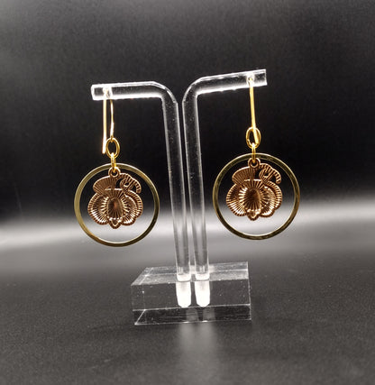 Pumpkin Hoop Earrings