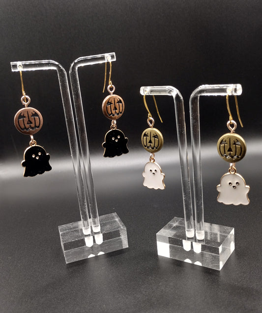 Ghostly Pumpkin Earrings