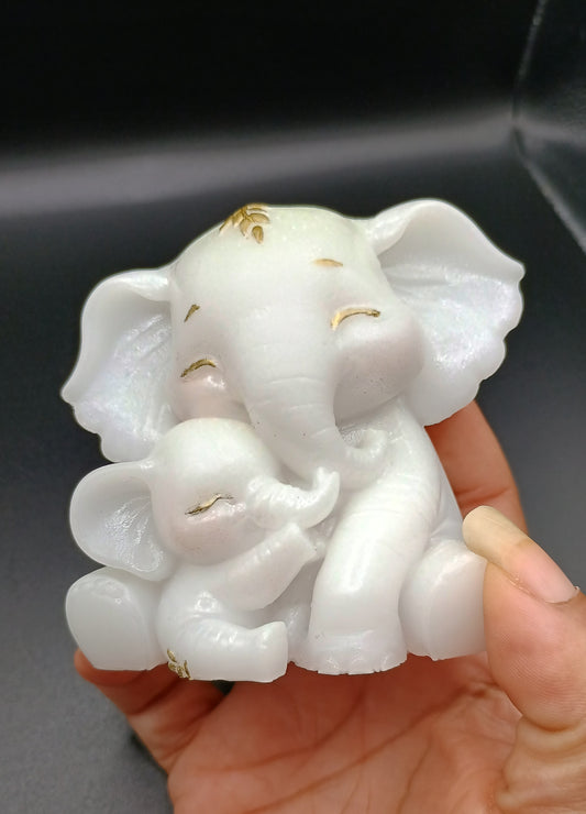 Forever Close Mama & Baby Elephant Figurine