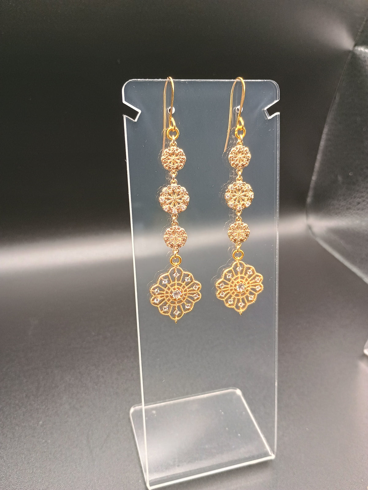 Golden Cascade Earrings