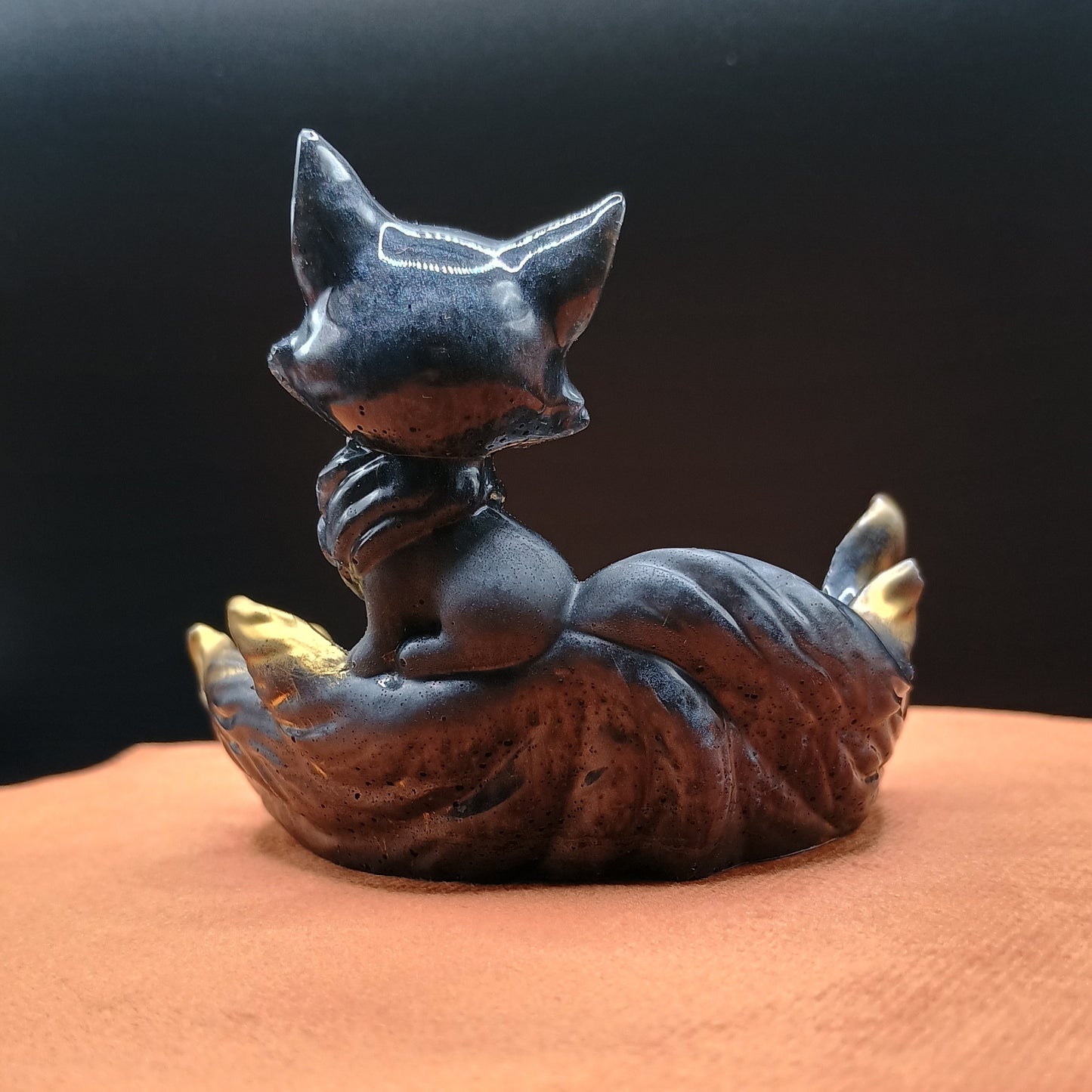 Shadow Kitsune Nine-Tailed Fox Figurines