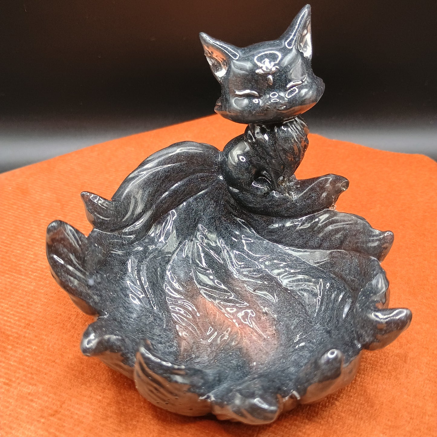 Shadow Kitsune Nine-Tailed Fox Figurines