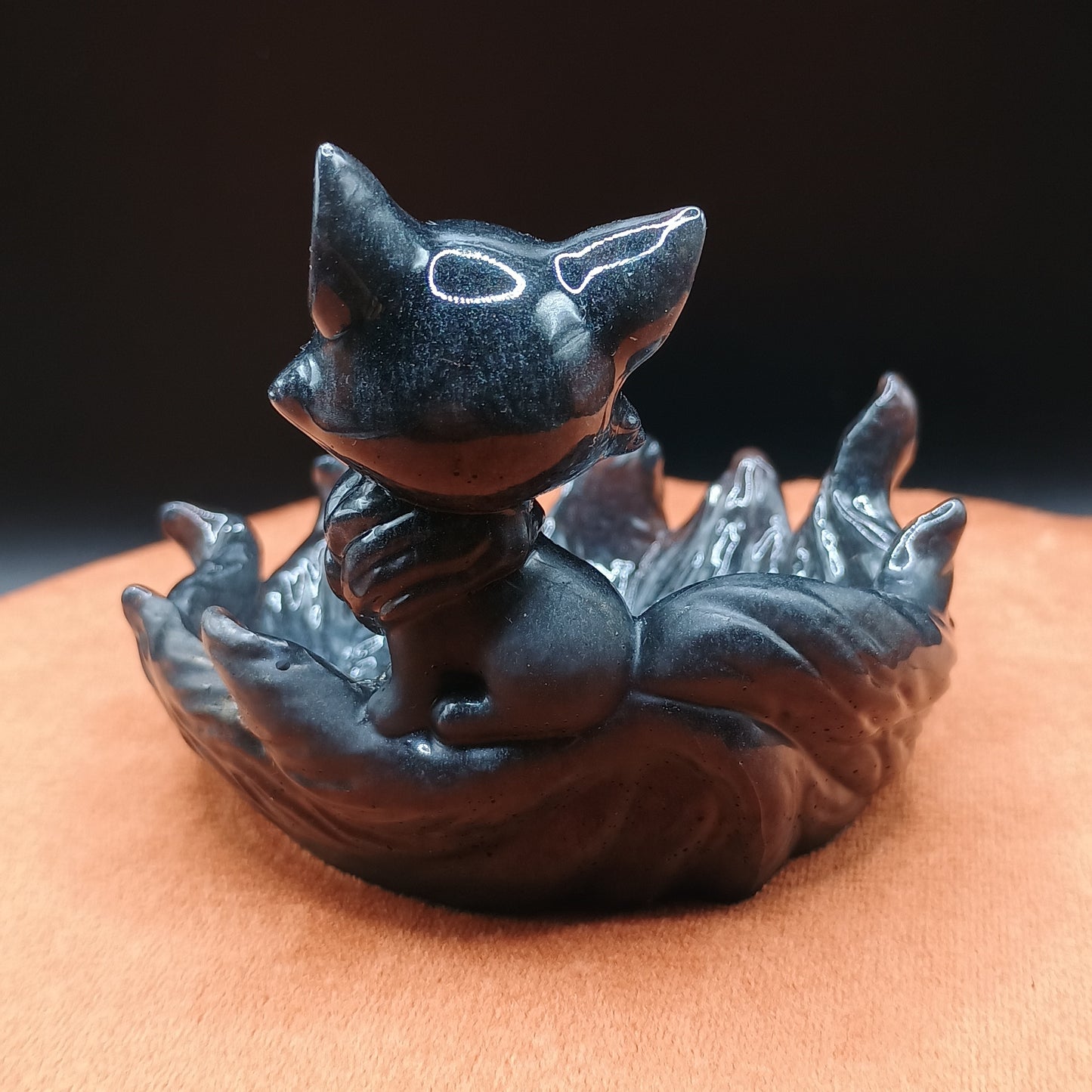 Shadow Kitsune Nine-Tailed Fox Figurines