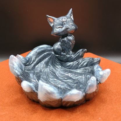 Shadow Kitsune Nine-Tailed Fox Figurines