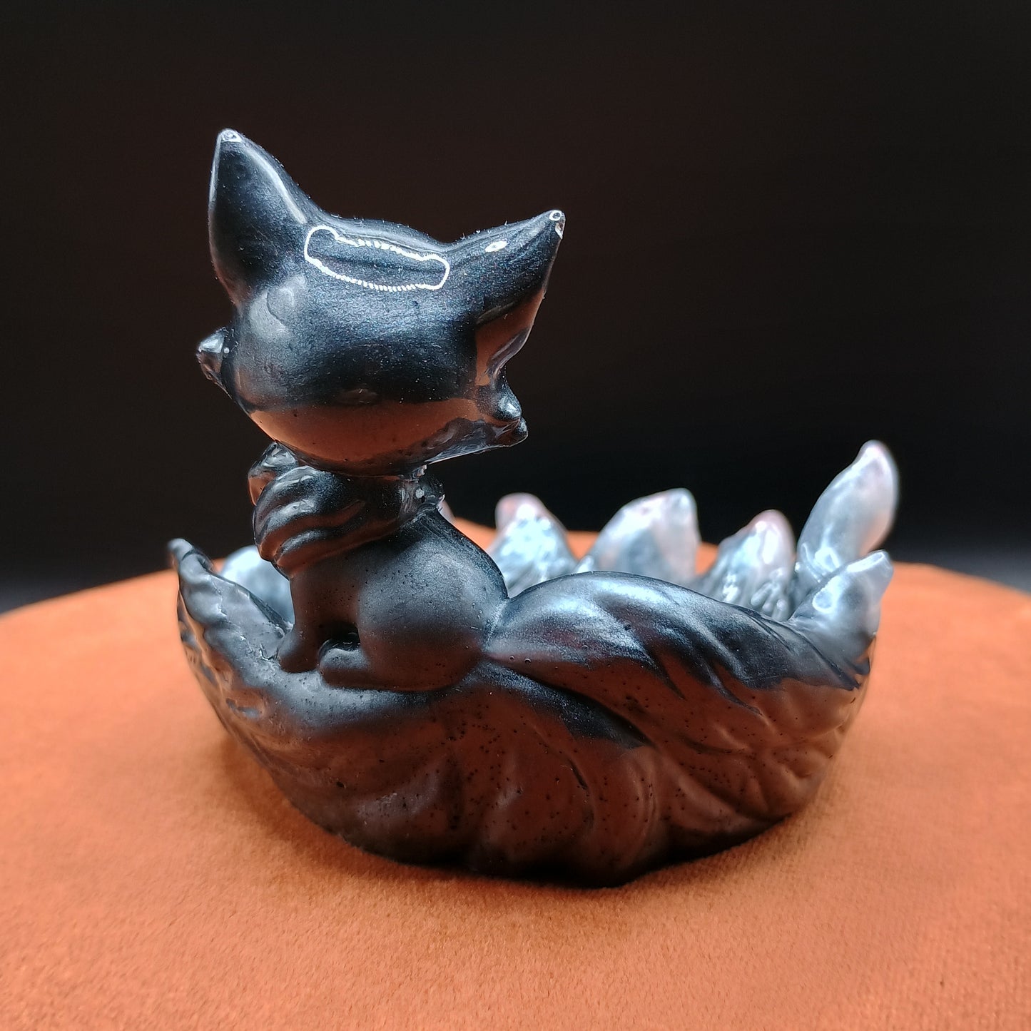 Shadow Kitsune Nine-Tailed Fox Figurines