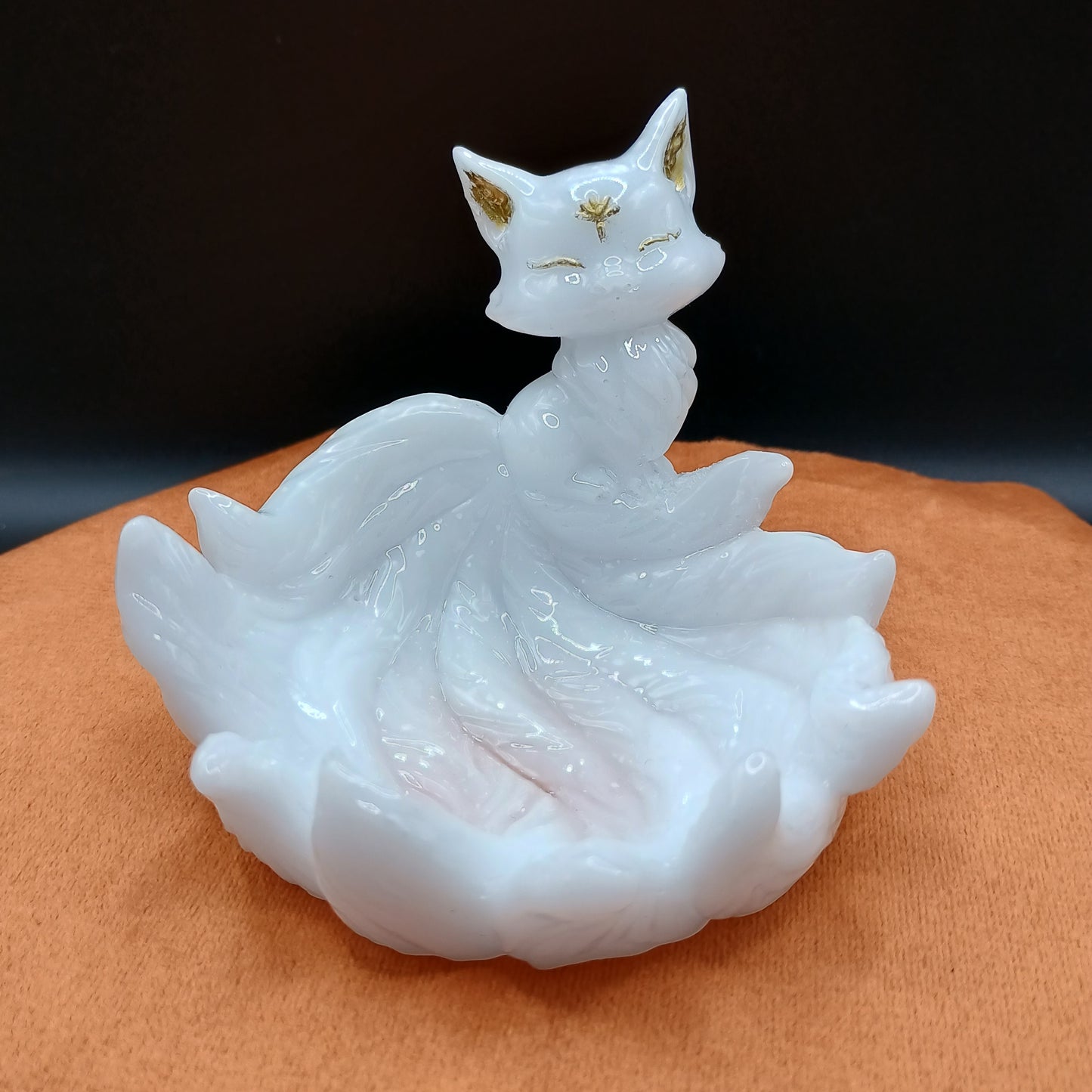 Spirit Kitsune Nine-Tailed Fox Figurine