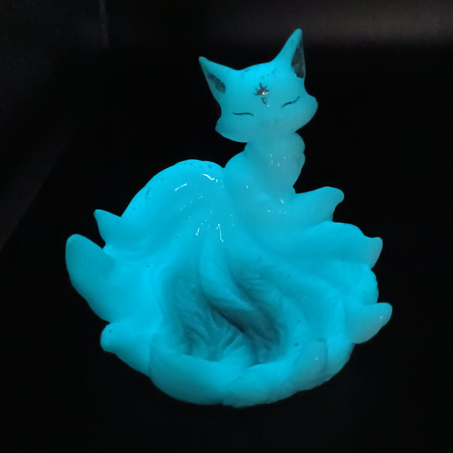 Spirit Kitsune Nine-Tailed Fox Figurine