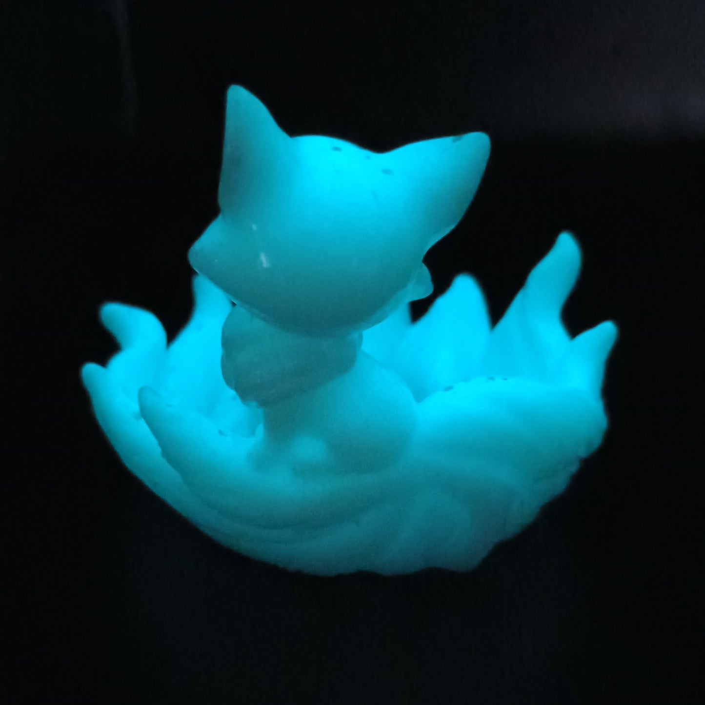 Spirit Kitsune Nine-Tailed Fox Figurine