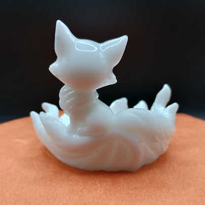 Spirit Kitsune Nine-Tailed Fox Figurine