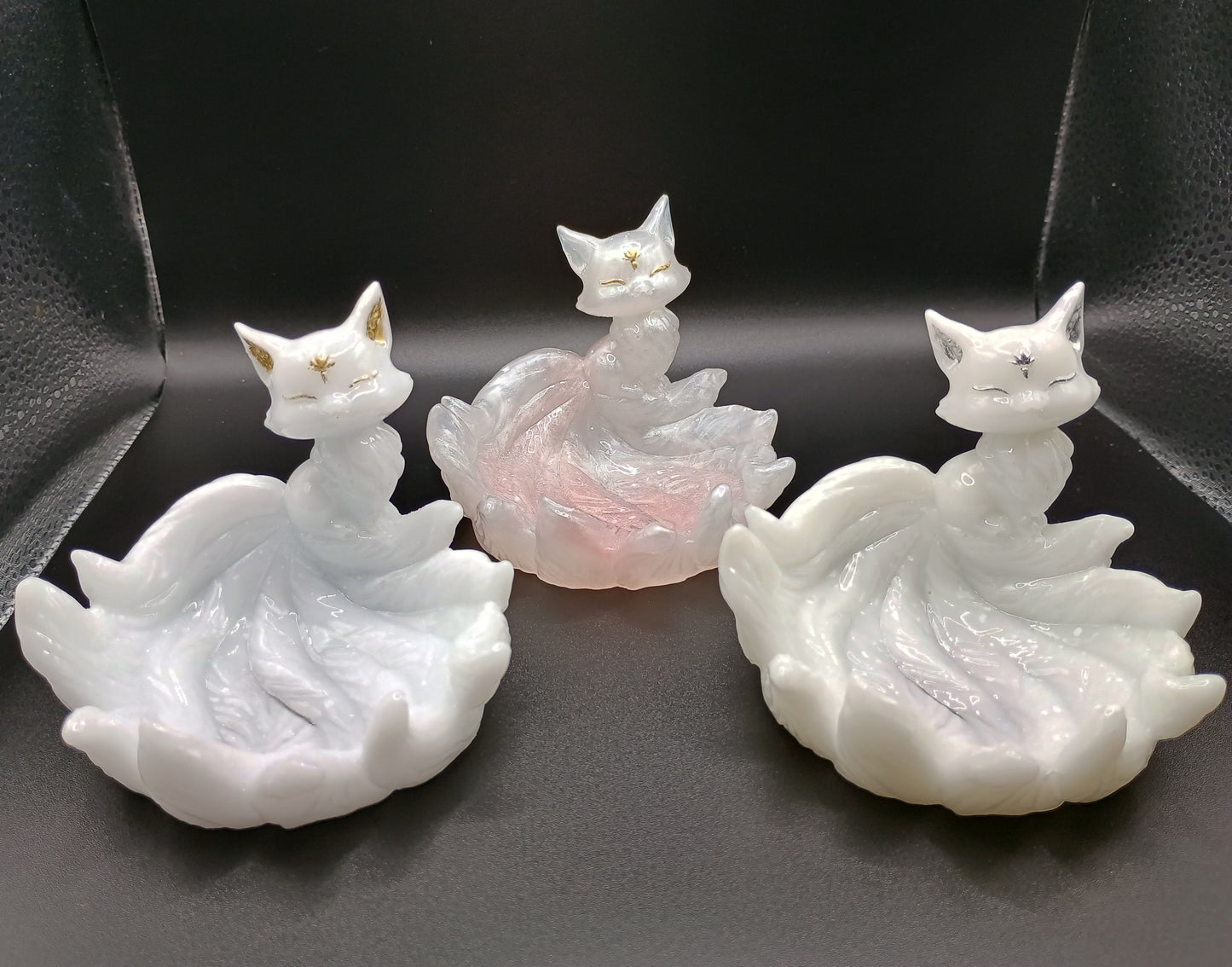 Spirit Kitsune Nine-Tailed Fox Figurine