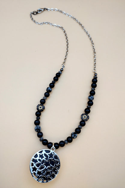 Blue Moon Cat Necklace