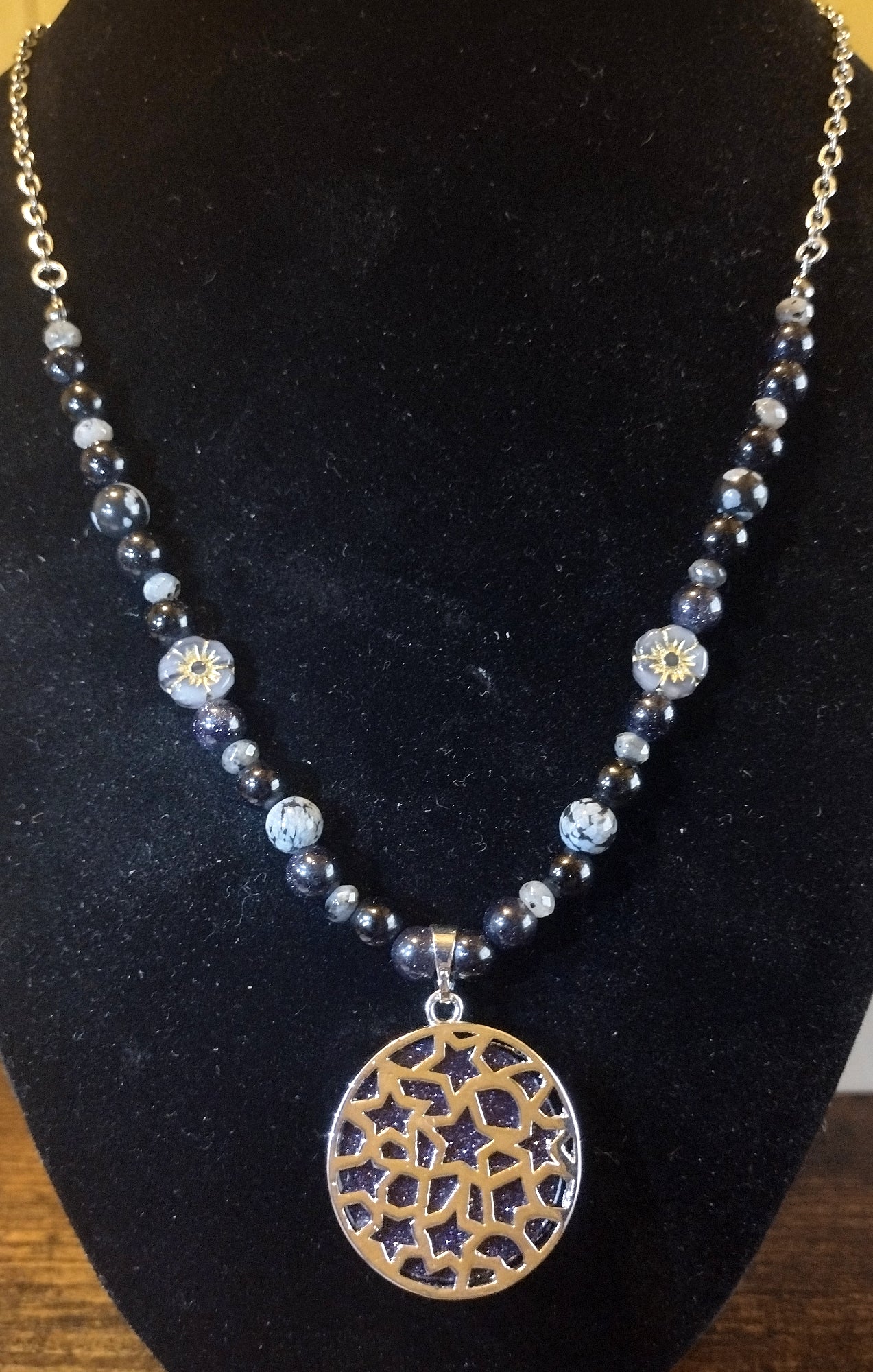 Blue Moon Cat Necklace