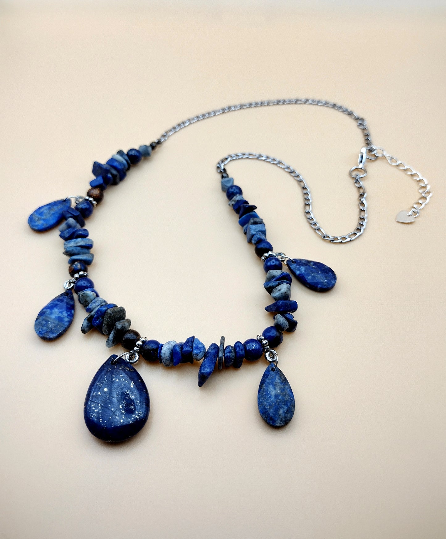 Midnight Tides - Lapis Lazuli Drop Necklace